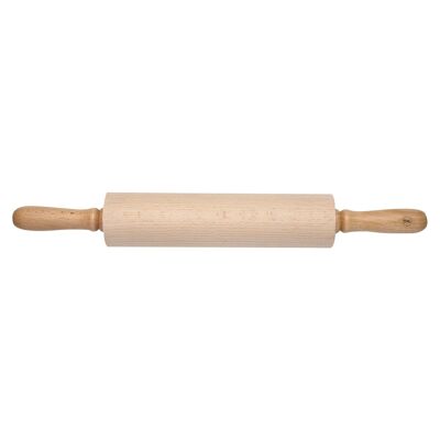 Mattarello in legno di faggio FSC da 41 cm con centro girevole - Marrone - Di T&G
