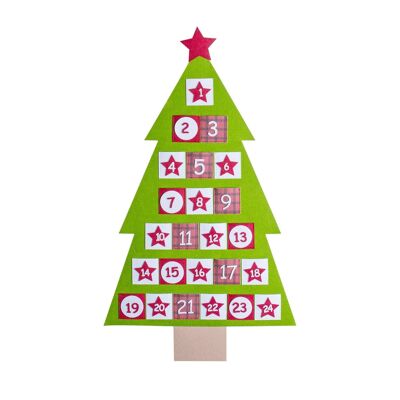 44cm Christmas Tree Felt Advent Calendar - By Nicola Spring