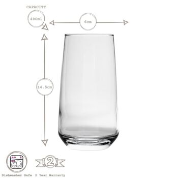 Verre à whisky Lal 480 ml - Par LAV 6