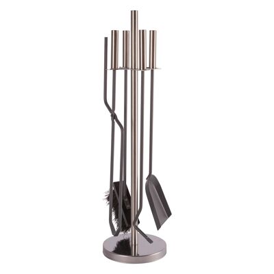 Set da 5 pezzi in argento per caminetto "Petworth" - di Hammer & Tongs