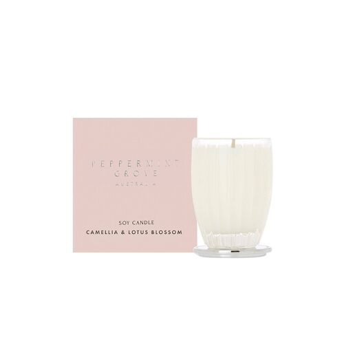 60g Camellia & Lotus Blossom Soy Wax Scented Candle - By Peppermint Grove