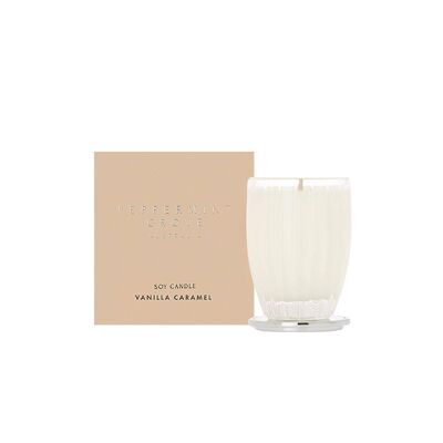 60g Vanilla Caramel Soy Wax Scented Candle - By Peppermint Grove