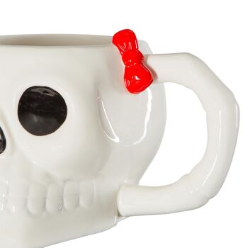 Tasse en grès tête de mort Halloween 750 ml - Par Fax Potato 6