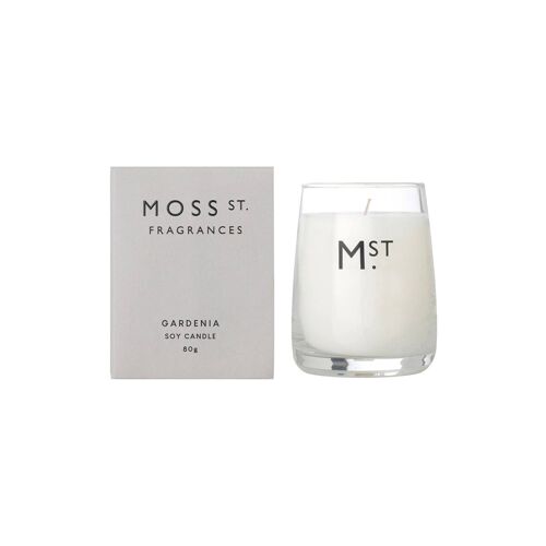 80g Gardenia Soy Wax Scented Candle - By Moss St. Fragrances