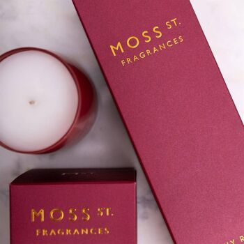 Bougie parfumée à la cire de soja Peony Rose 80 g - Par Moss St. Fragrances 3