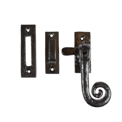 Attache de fenêtre bouclée noire de 85 mm pour droite - Par Hammer & Tongs