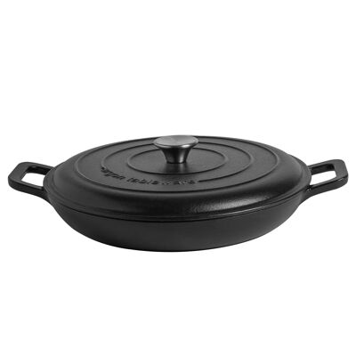 Casseruola bassa in ghisa Argon Tableware - 2.3L - Nero opaco