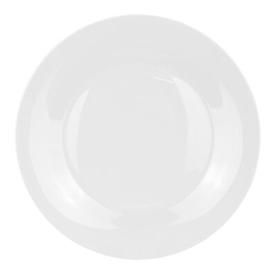 Argon Tableware Plato llano de porcelana con borde clásico - 300 mm