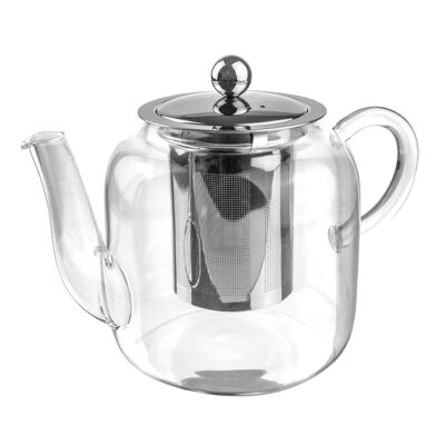 Argon Tableware Klarglas-Teekanne mit Teesieb – 800 ml