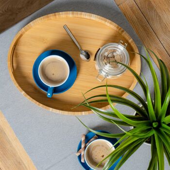 Argon Tableware Tasse à Cappuccino Colorée - Bleu - 250ml 7