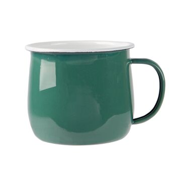 Argon Tableware Tasse Ventre en Émail Coloré - 375 ml - Vert 1