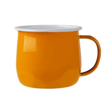 Argon Tableware Tasse Ventre en Émail Coloré - 375 ml - Jaune 1