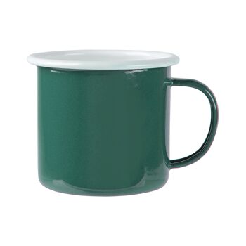 Argon Tableware Tasse en Émail Coloré - 375 ml - Vert 1