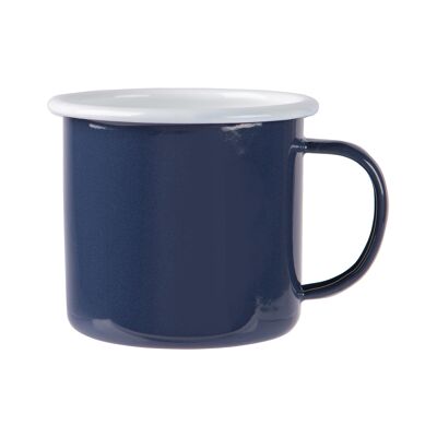 Taza esmaltada de colores Argon Tableware - 375ml - Azul marino