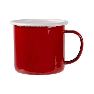 Argon Tableware Tasse en Émail Coloré - 375 ml - Rouge