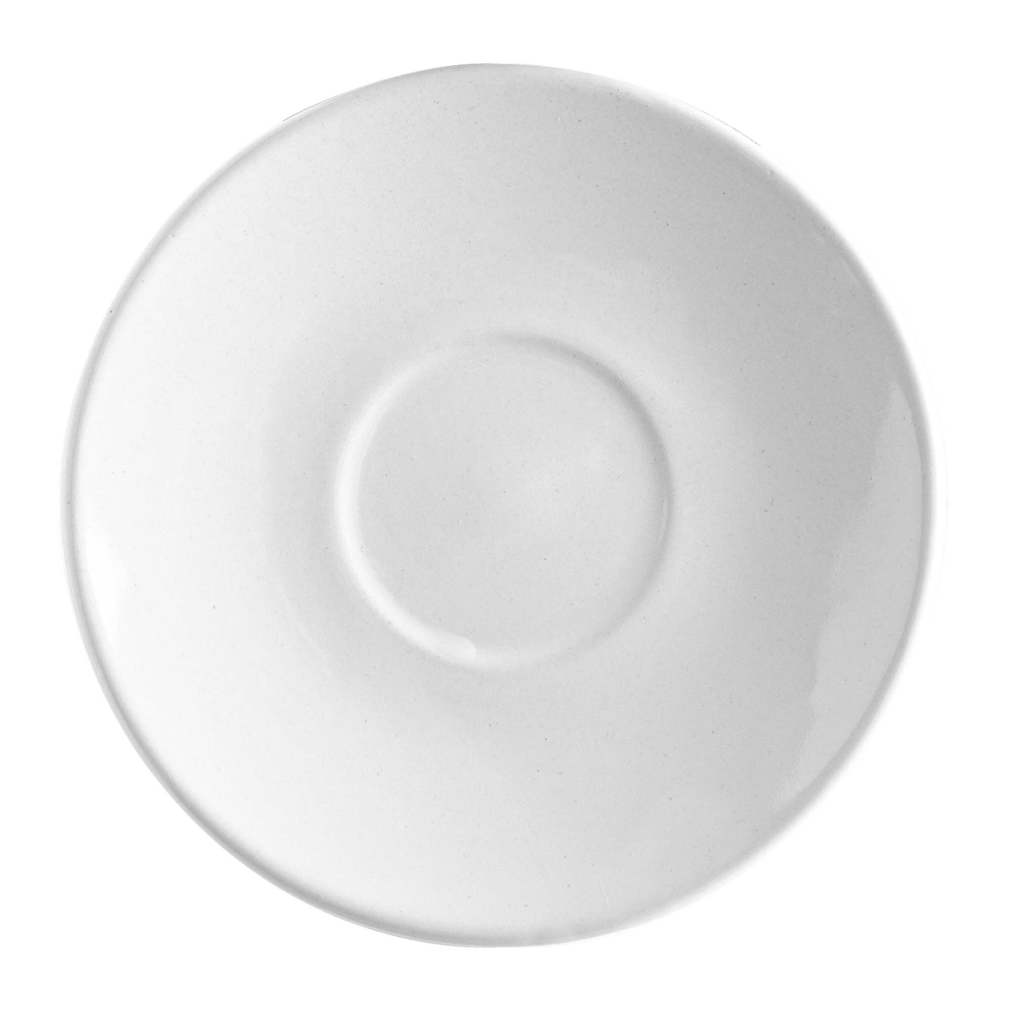 Argon Tableware Coloured Espresso Saucer - 11.5cm - White