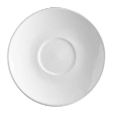 Argon Tableware Farbige Espresso-Untertasse - 11,5 cm - Weiß