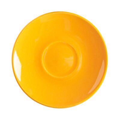 Argon Tableware Coloured Espresso Saucer - 11.5cm - Yellow
