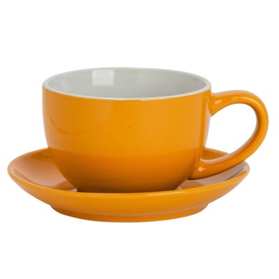 Piattino colorato per tazza da cappuccino Argon Tableware - Giallo - 14 cm