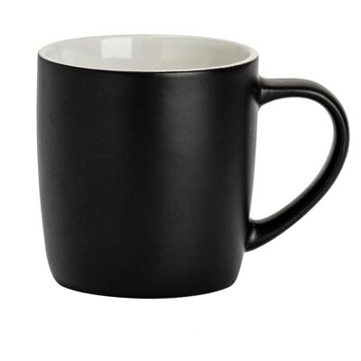 Argon Tableware Zeitgenössischer Kaffeebecher - Schwarz Matt - 350ml