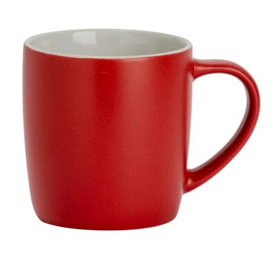 Argon Tableware Taza de Café Contemporánea - Rojo Mate - 350ml