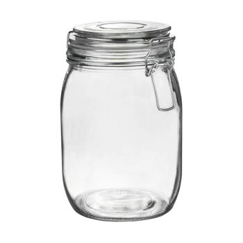 Bocal de rangement en verre Argon Tableware - 1 litre - Joint transparent 1