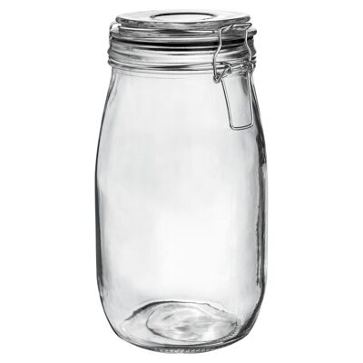 Barattolo in vetro Argon Tableware - 1,5 litri - Sigillo nero