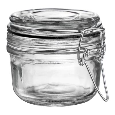Argon Tableware Aufbewahrungsglas aus Glas – 125 ml – Schwarzes Siegel