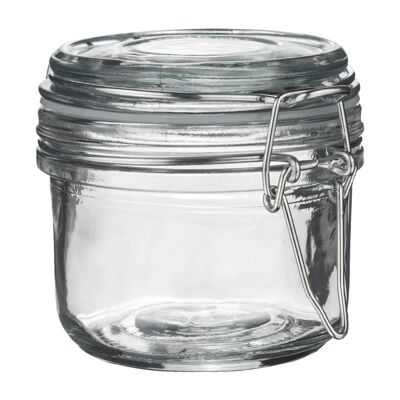 Argon Tableware Aufbewahrungsglas aus Glas – 125 ml – transparenter Verschluss