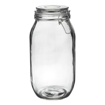 Bocal de rangement en verre Argon Tableware - 2 litres - Joint transparent 1