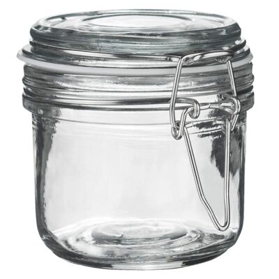 Argon Tableware Vorratsglas aus Glas – 200 ml – weißes Siegel