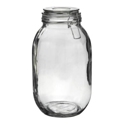 Barattolo in vetro per stoviglie Argon - 3 litri - Sigillo trasparente