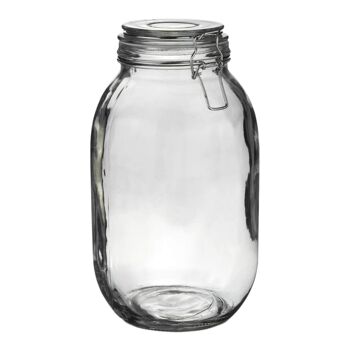 Bocal de rangement en verre Argon Tableware - 3 litres - Joint transparent 1