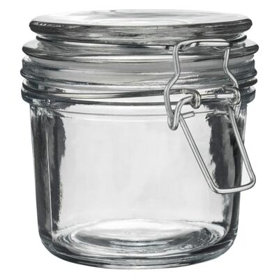 Argon Tableware Glass Storage Jar - 350ml - Clear Seal