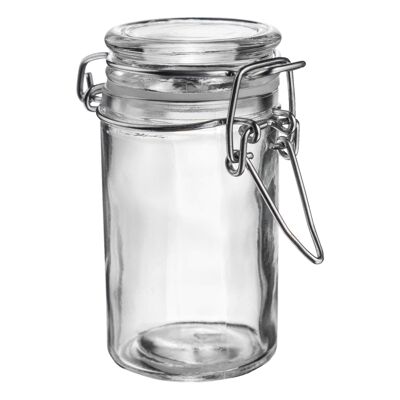 Argon Tableware Aufbewahrungsglas aus Glas – 70 ml – transparenter Verschluss