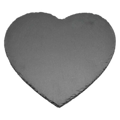 Mantel individual de pizarra natural en forma de corazón Argon Tableware