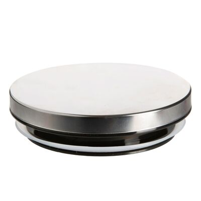 Argon Tableware Aufbewahrungsdosendeckel aus Metall - 10 cm - Silber