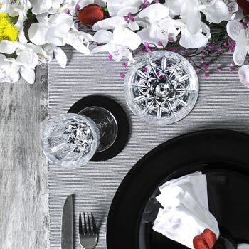 Assiette de Présentation Métallique Argon Tableware - 33 cm - Noir 4