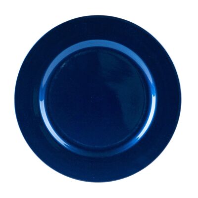 Assiette de Présentation Métallique Argon Tableware - 33 cm - Bleu