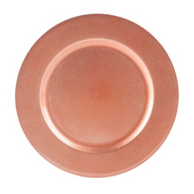 Sous-Assiette Métallique Argon Tableware - 33 cm - Or Rose