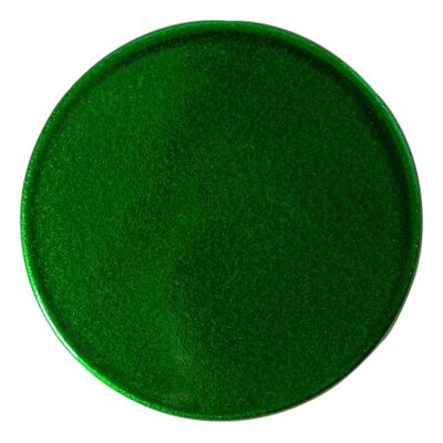 Argon Tableware Metallischer Untersetzer für Getränke – 10 cm – Grün