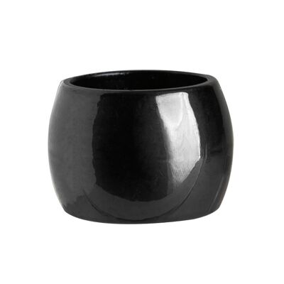 Argon Tableware Metallic portatovagliolo anello - 4,5 cm - nero