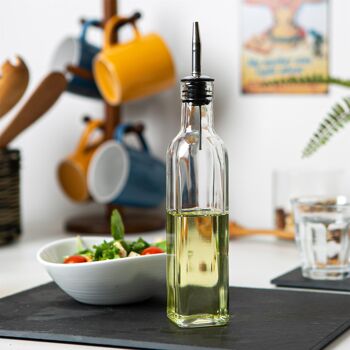 Bouchon anti-poussière pour bouteille d'huile d'olive Argon Tableware - Noir 3