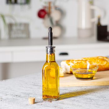 Argon Tableware Bouteille verseuse d'huile d'olive avec couvercle en liège – 170 ml 2
