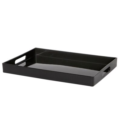 Bandeja rectangular para servir Argon Tableware - Pieza central - 34.5cm - Negro