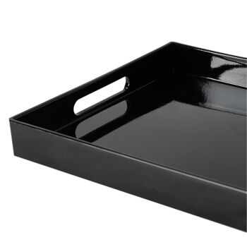 Plateau de service rectangulaire Argon Tableware - Pièce centrale - 34.5cm - Noir 7