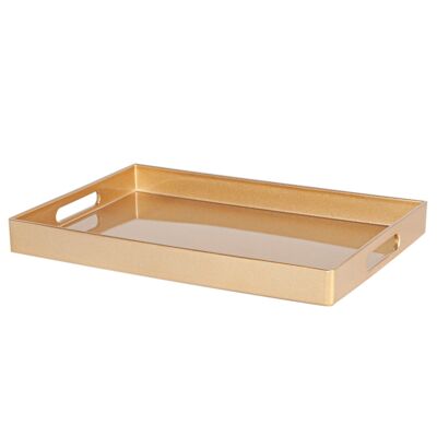 Bandeja rectangular para servir Argon Tableware - Pieza central - 34.5cm - Oro