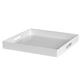 Plateau de Service Carré Argon Tableware - Pièce Centrale - 33 cm - Blanc 1