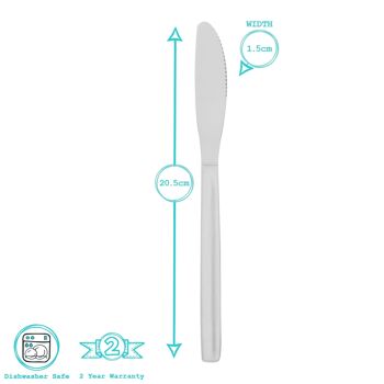 Couteau de table en acier inoxydable Argon Tableware 5