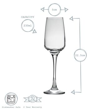 Argon Tableware Flûte à Champagne Contemporaine Tallo - 230ml 5